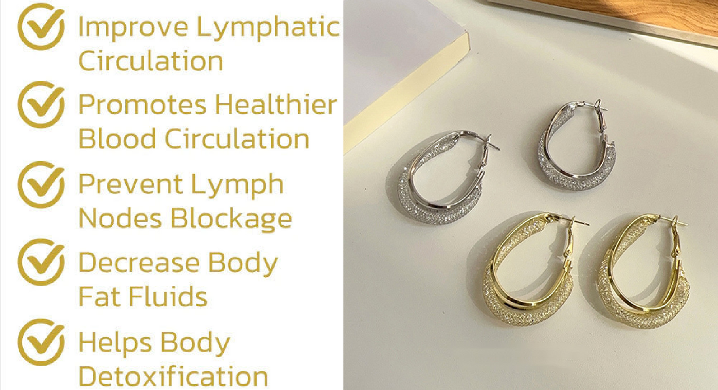 Lymphatic fashion Oval Earrings（Limited Time Discount 🔥 Last Day）